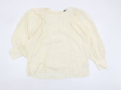 Womens UK Size 20 NEXT Ivory Basic Blouse