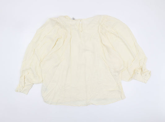 Womens UK Size 20 NEXT Ivory Basic Blouse