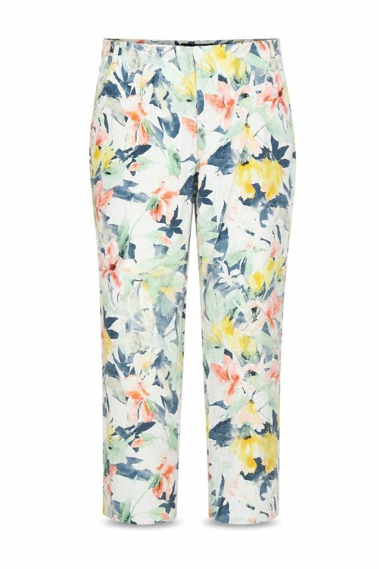 Zara Women's Multicoloured Floral Trousers Size 16