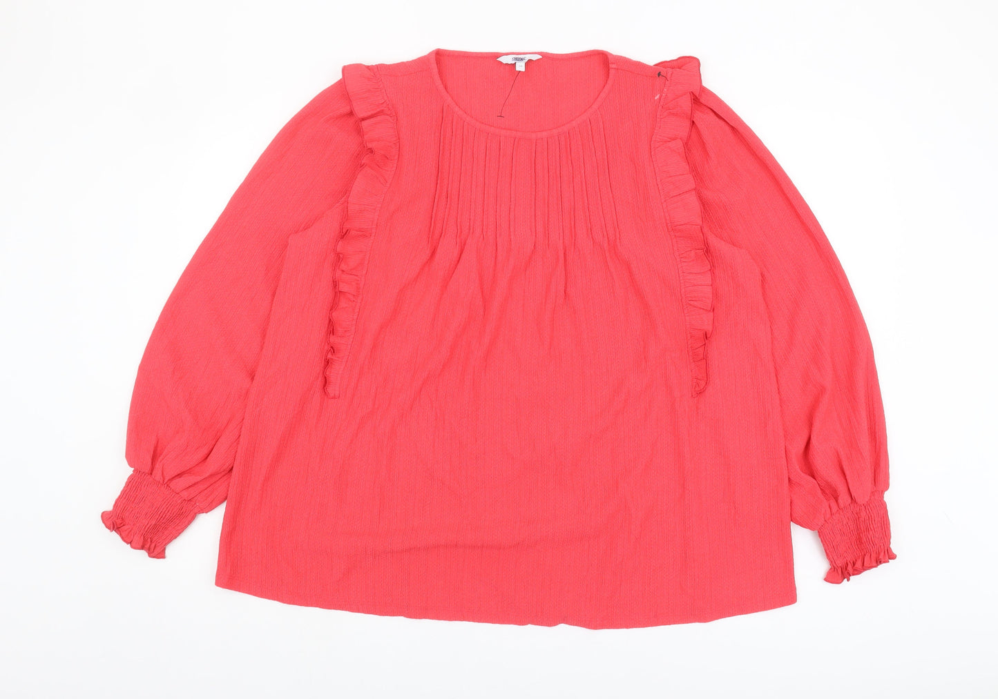 Womens UK Size UK 20 NEXT Red Tunic Blouse