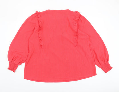 Womens UK Size UK 20 NEXT Red Tunic Blouse