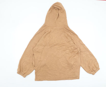 Marks and Spencer Women's Beige Hoodie Size 10