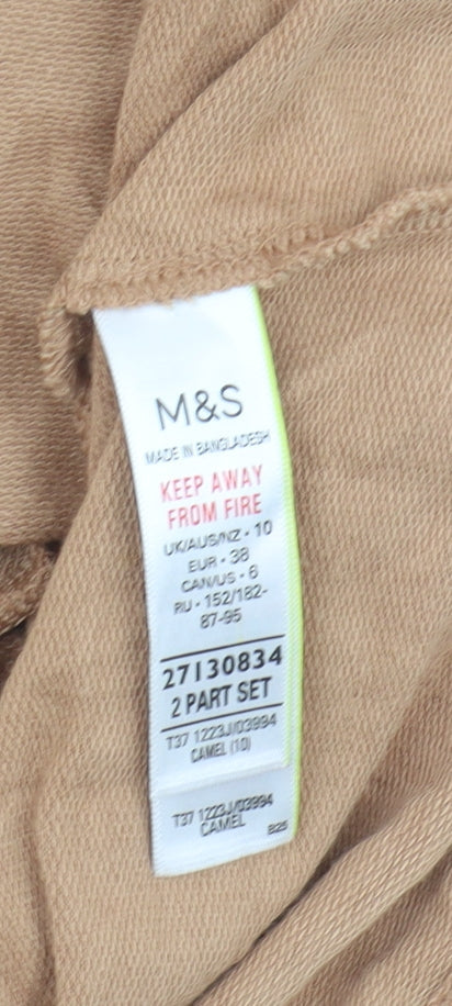 Marks and Spencer Women's Beige Hoodie Size 10