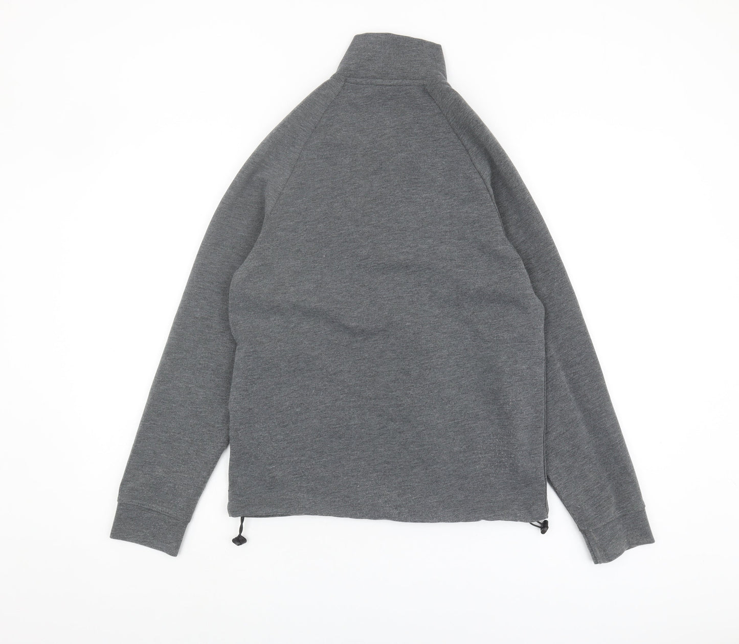 Zara Men's Grey Basic Jacket, Size S, Stand-Up Collar