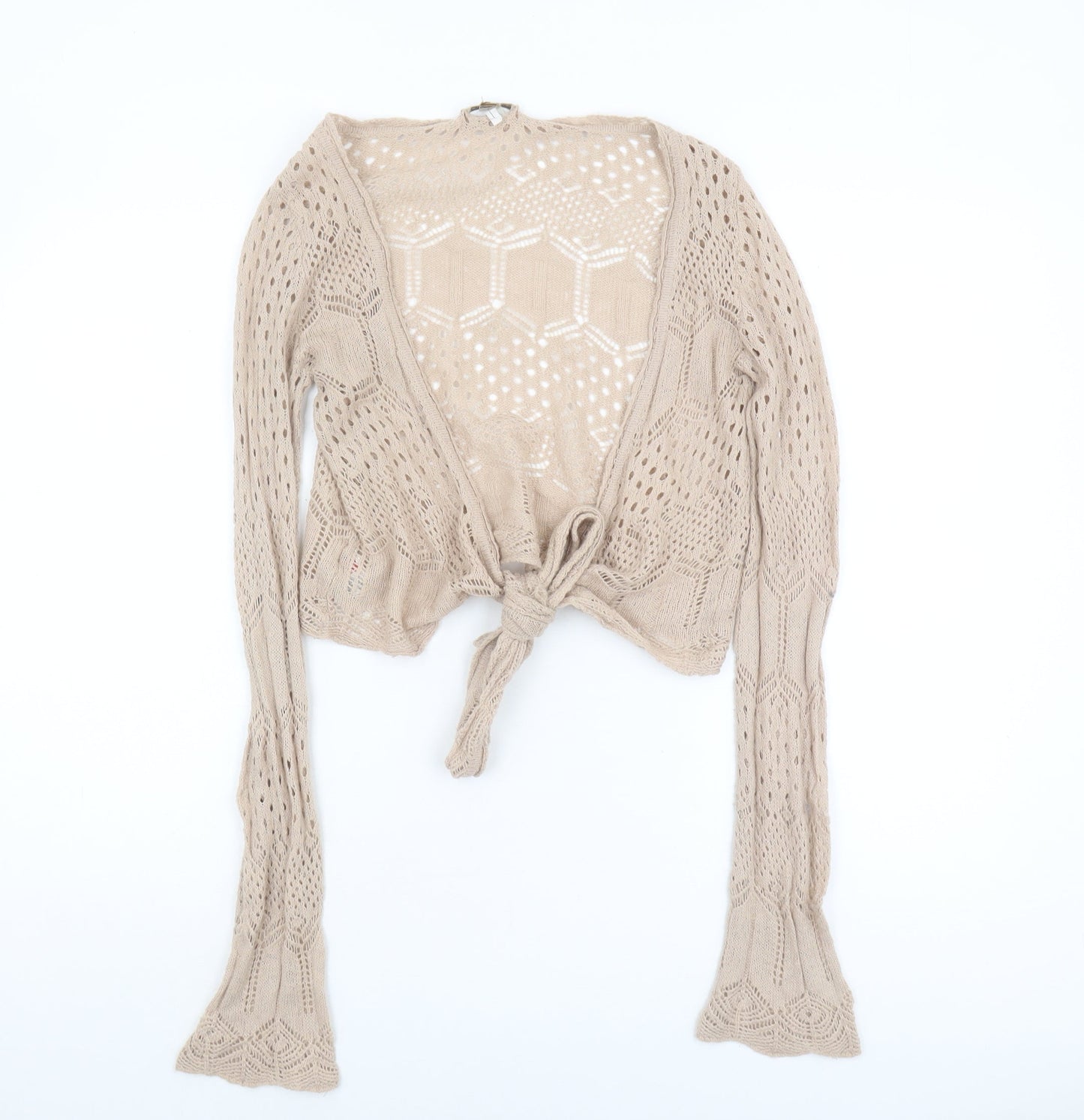 Womens UK Size L MNG Beige Cardigan