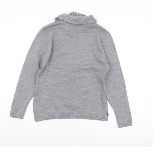 Womens UK Size L Editions Grey Pullover Jumper