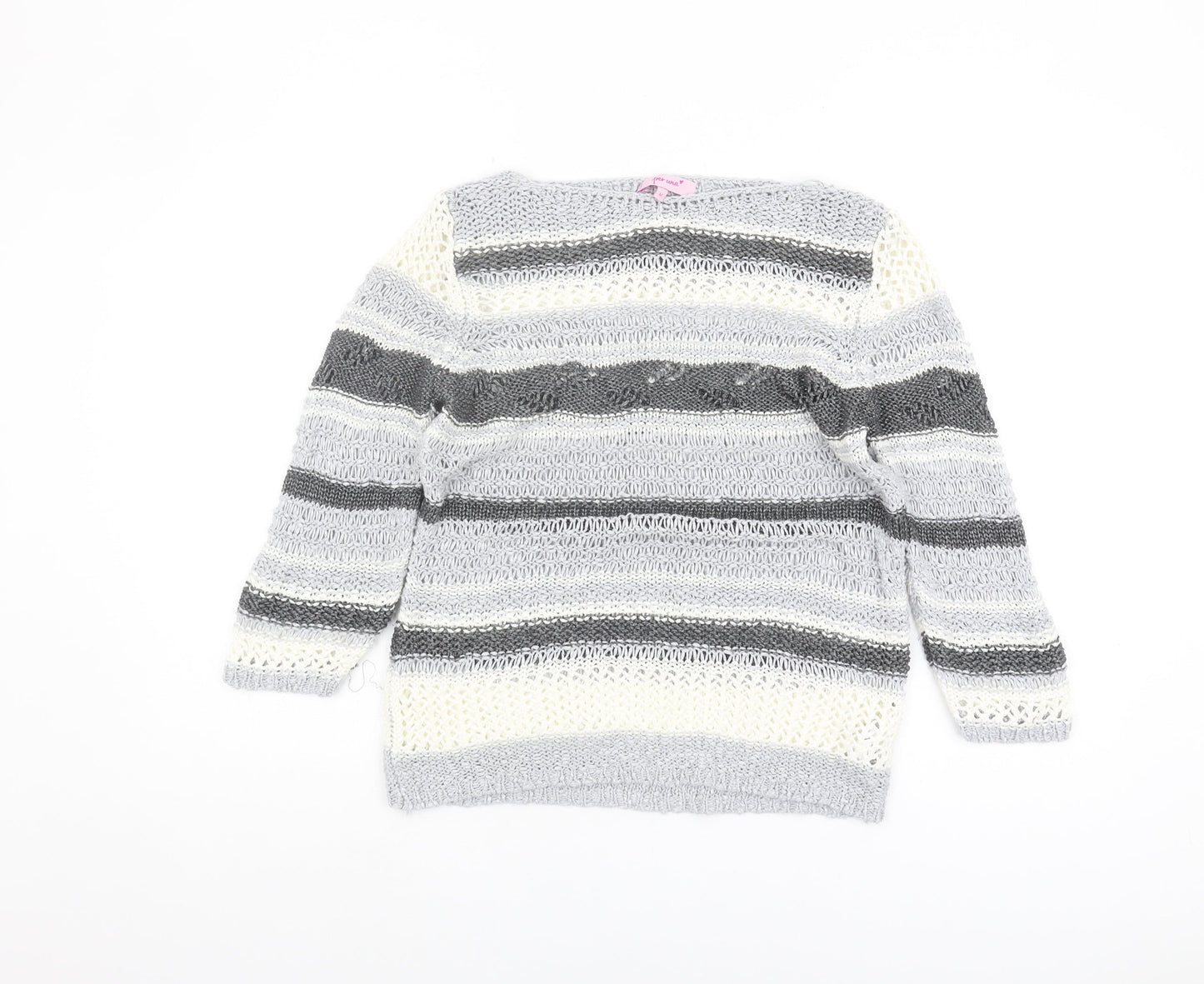 Womens UK Size M Marks and Spencer Grey Pullover Jumper