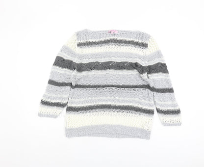Womens UK Size M Marks and Spencer Grey Pullover Jumper