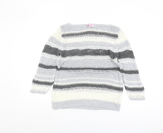 Womens UK Size M Marks and Spencer Grey Pullover Jumper