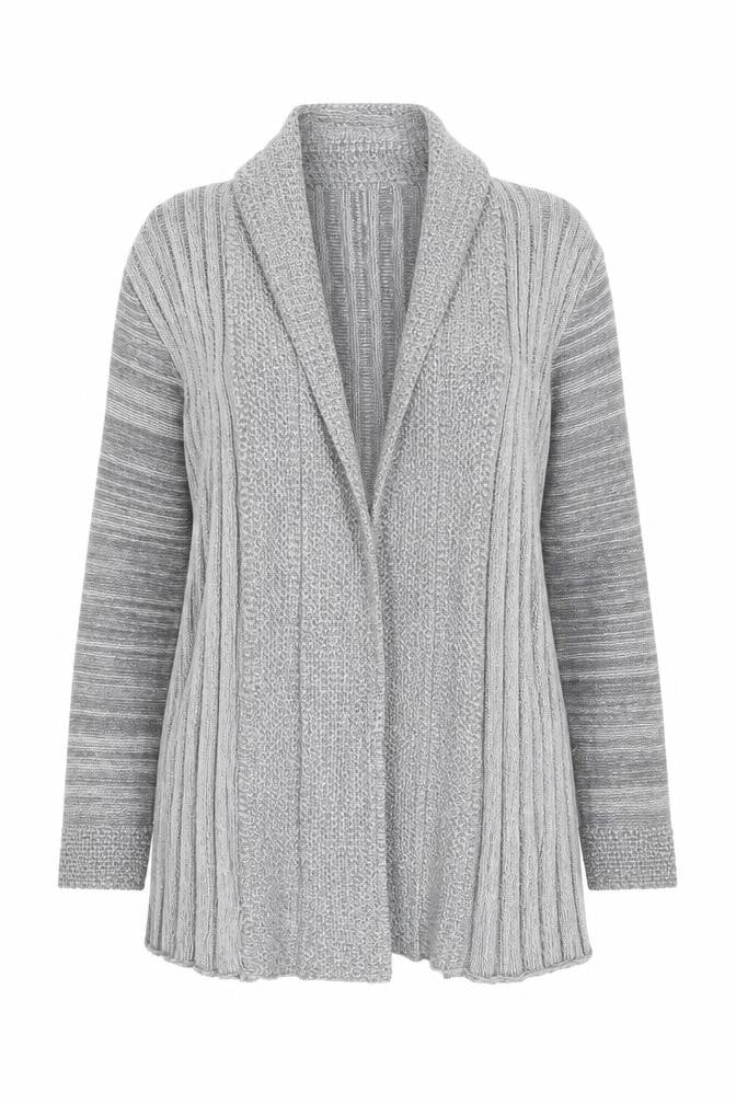 Womens UK Size S Glimpse Design Grey Cardigan Jumper
