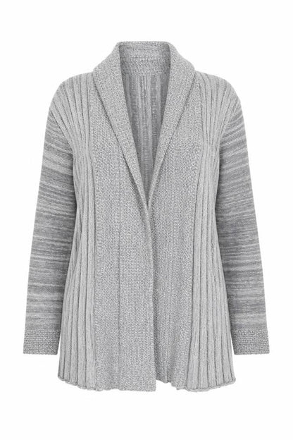 Womens UK Size S Glimpse Design Grey Cardigan Jumper
