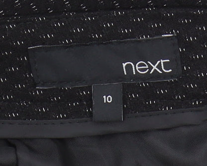 Next Women's Black A-Line Midi Skirt Size 10