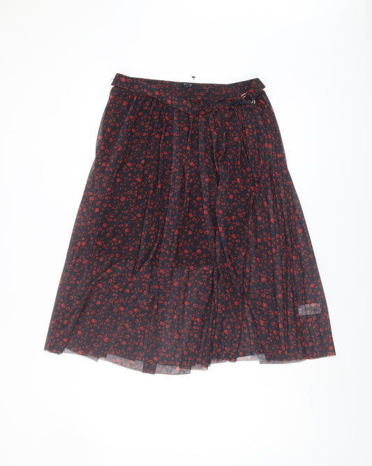 Next Women Multicoloured Pleated Skirt Size 10