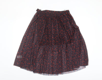 Next Women Multicoloured Pleated Skirt Size 10