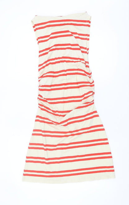 ASOS DESIGN Women's Multicoloured Striped Dress, Size 10