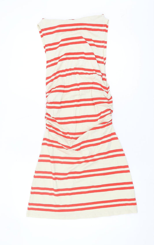 ASOS DESIGN Women's Multicoloured Striped Dress, Size 10