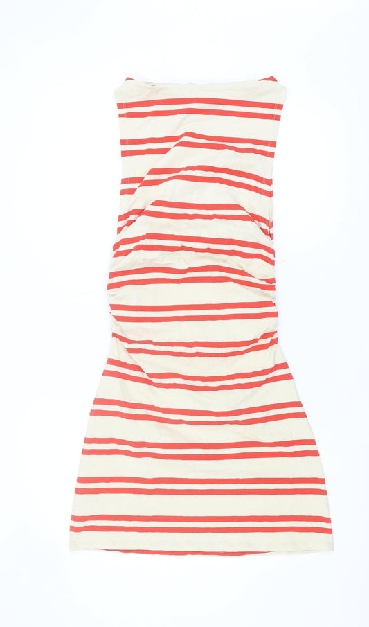 ASOS DESIGN Women's Multicoloured Striped Dress, Size 10