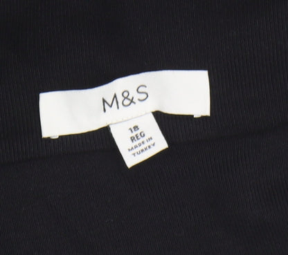 Marks and Spencer Women's Black Off-Shoulder Dress