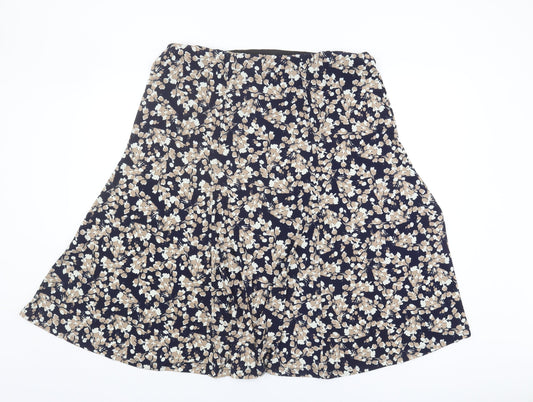 BM Collection Women's Floral Skirt Size 18 Multicoloured
