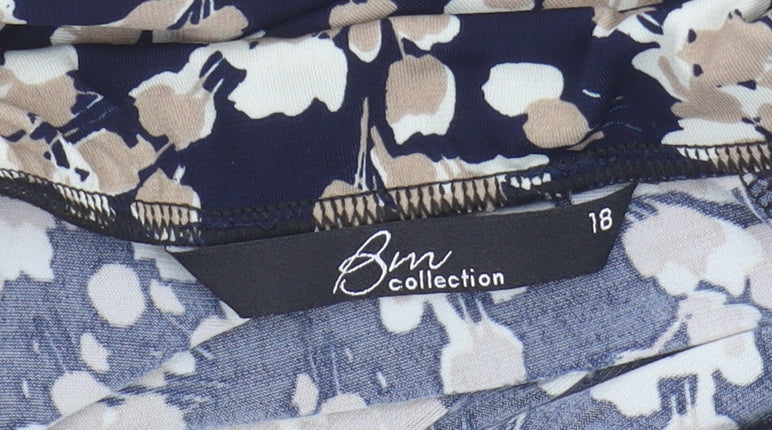 BM Collection Women's Floral Skirt Size 18 Multicoloured