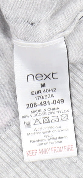 Womens UK Size M NEXT Grey Vest Jumper