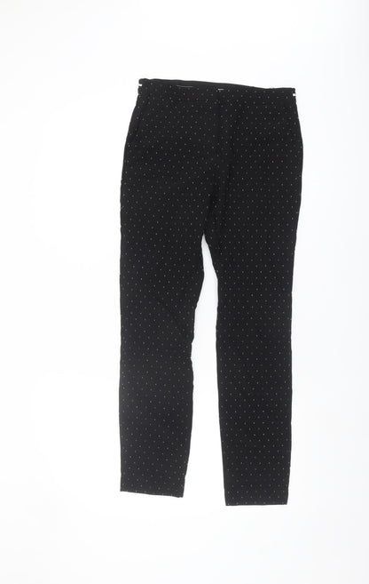 Zara Women's Black Straight Trousers S