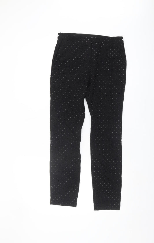 Zara Women's Black Straight Trousers S