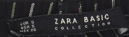 Zara Women's Black Straight Trousers S