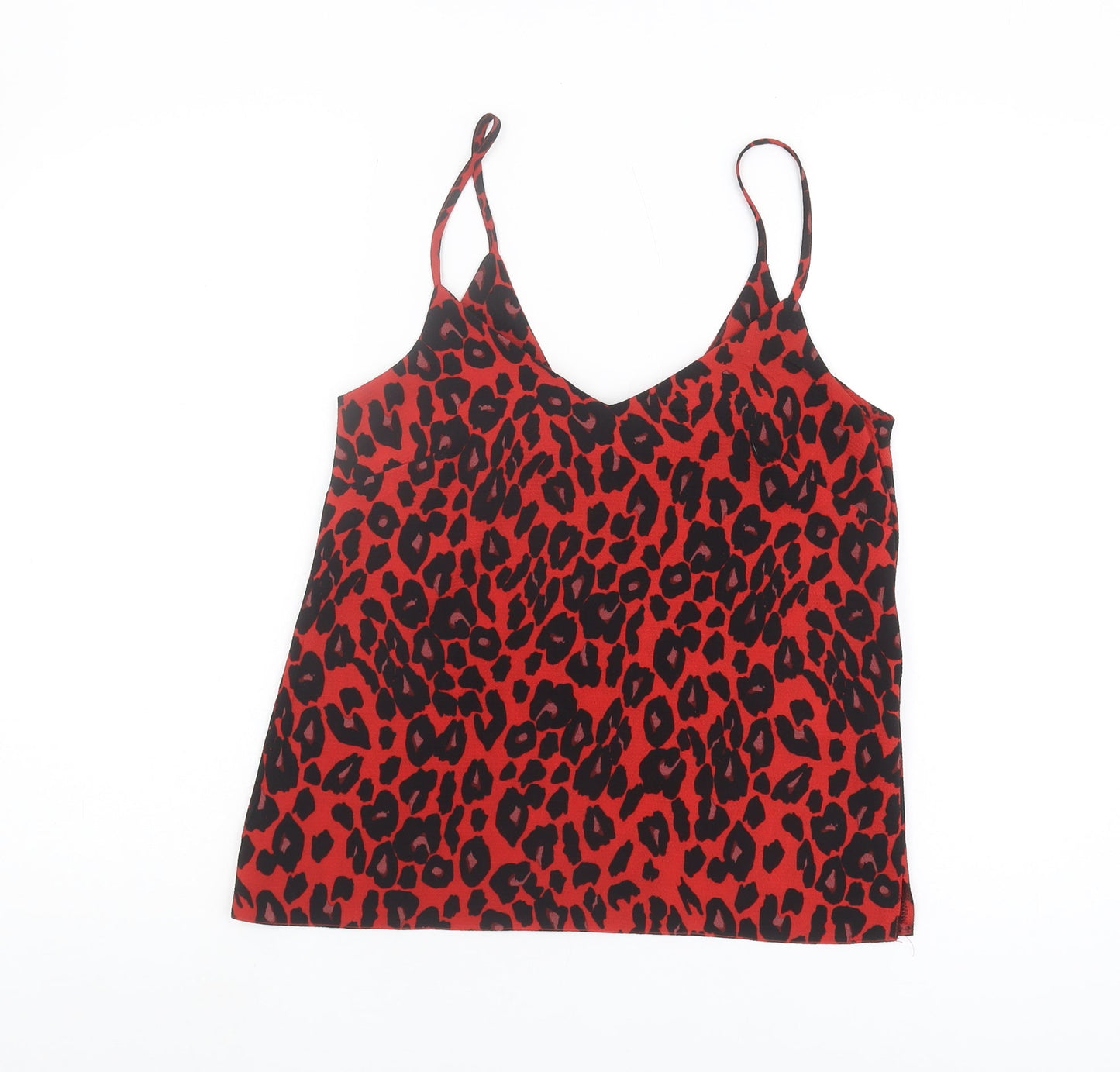 New Look Red Animal Print Camisole, Size 6