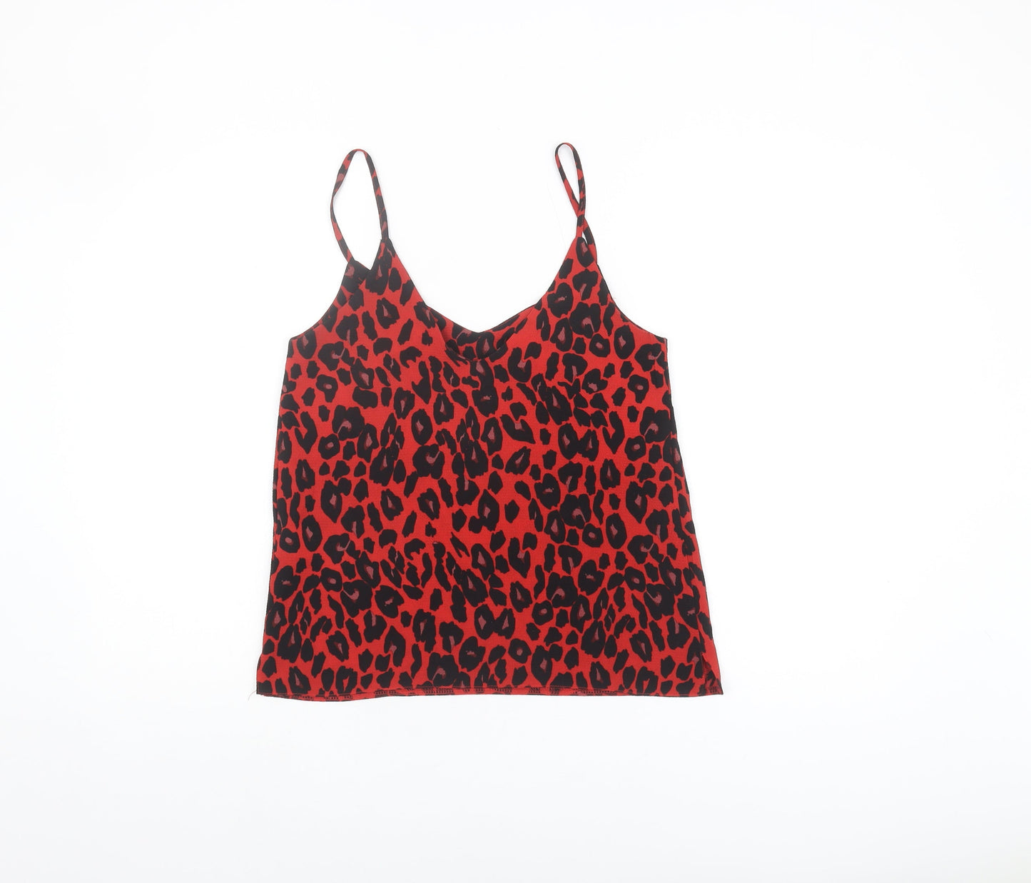 New Look Red Animal Print Camisole, Size 6