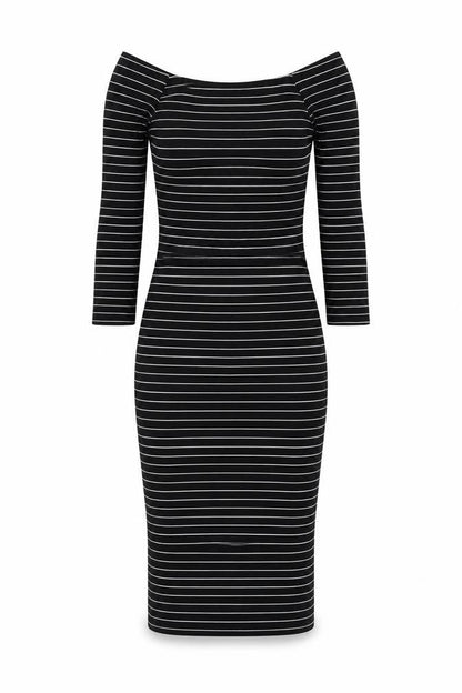 Zara Women's Black Off the Shoulder Bodycon Dress S