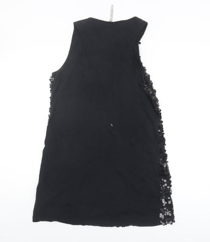 Dorothy Perkins Women's Black Sequin Tank Top Size 16