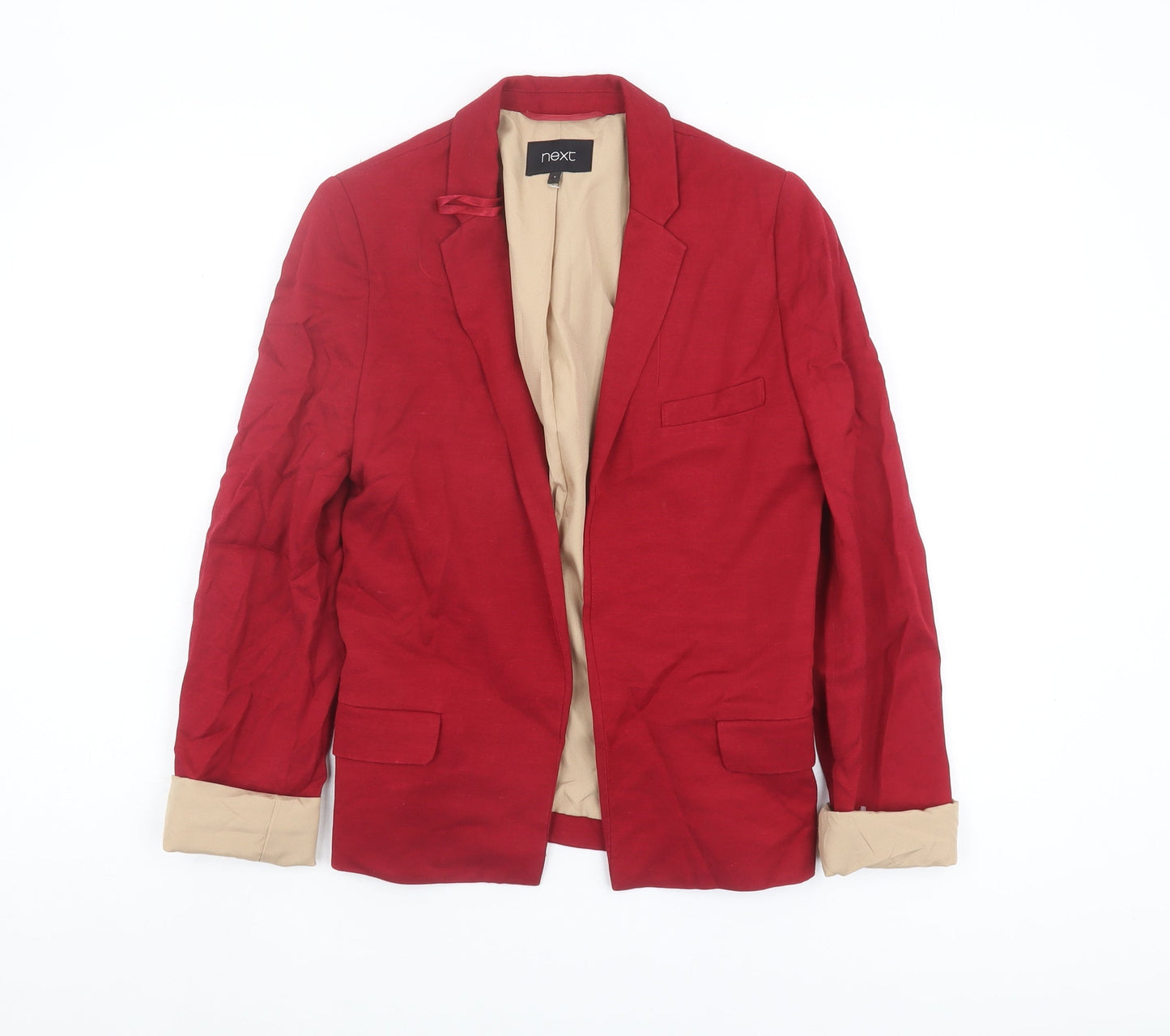 Next Women's Red Blazer, Size 6, Single Breasted