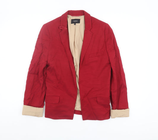 Next Women's Red Blazer, Size 6, Single Breasted