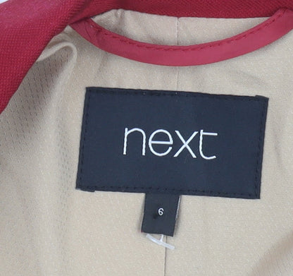 Next Women's Red Blazer, Size 6, Single Breasted