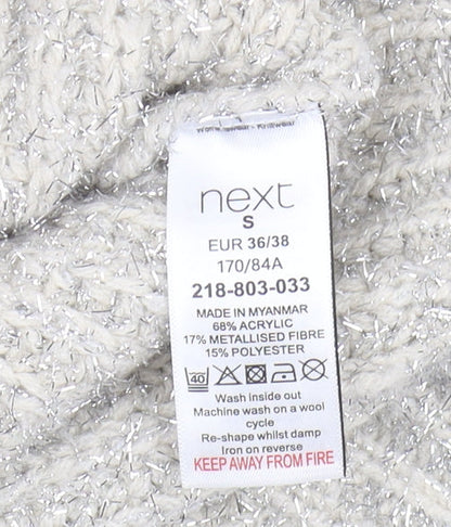 Womens UK Size S NEXT Ivory Pullover Jumper