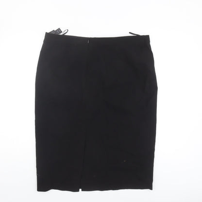 Marks and Spencer Women's Black Knee Length Pencil Skirt