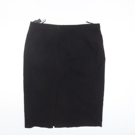 Marks and Spencer Women's Black Knee Length Pencil Skirt