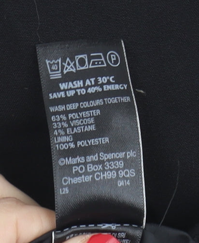 Marks and Spencer Women's Black Knee Length Pencil Skirt