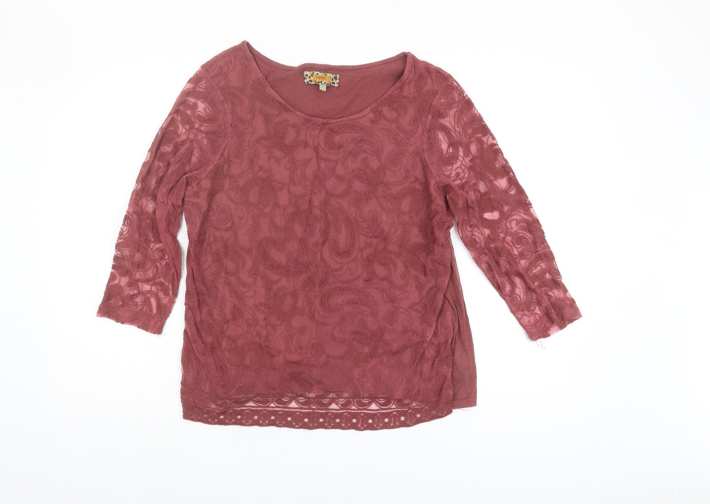 Womens UK Size 16 NEXT Red Basic Blouse
