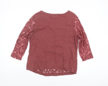 Womens UK Size 16 NEXT Red Basic Blouse
