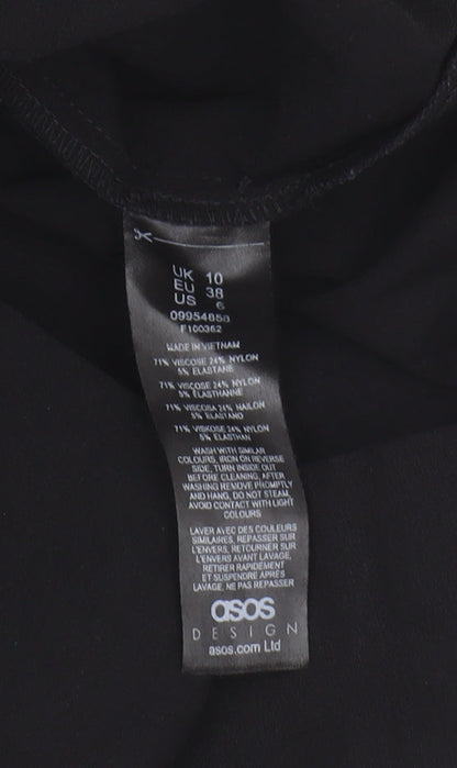 Asos Black Pencil Skirt, Women's Size 10