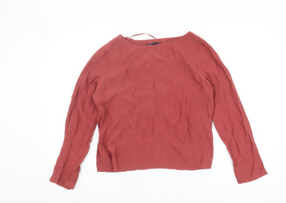 Womens UK Size 10 Marks and Spencer Red Basic Blouse