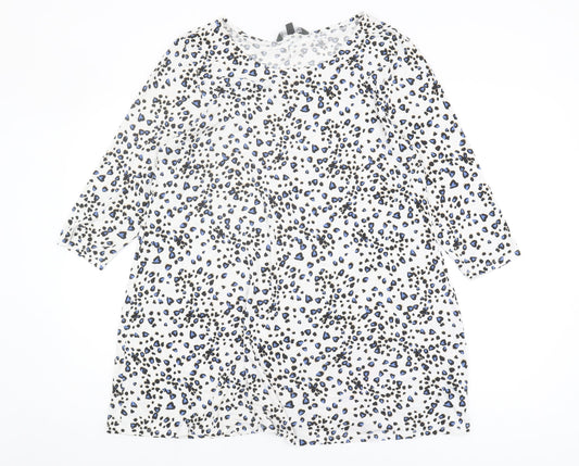 Bonmarché Women's 3/4 Sleeve Animal Print Top