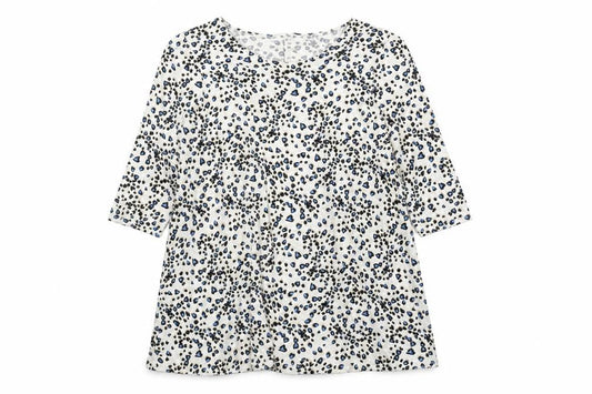 Bonmarché Women's 3/4 Sleeve Animal Print Top