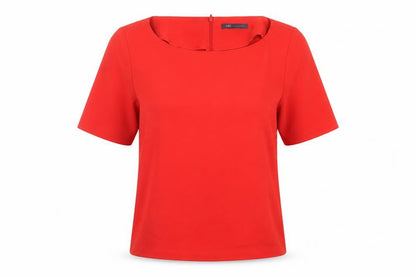 Womens UK Size 8 Marks and Spencer Red Basic Blouse