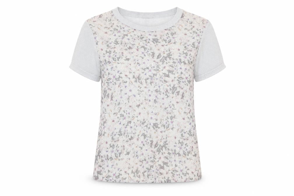 Womens UK Size S Jigsaw Grey Basic T-Shirt