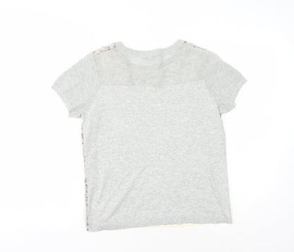 Womens UK Size S Jigsaw Grey Basic T-Shirt
