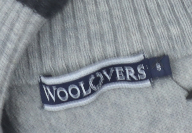 Woolovers Men's Grey Wool Pullover Jumper, Size S