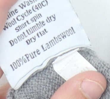 Woolovers Men's Grey Wool Pullover Jumper, Size S